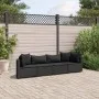 Juego de sofás jardín 4 pzas con cojines ratán sintético negro by , Garden sets - Ref: Foro24-3308459, Price: 315,51 €, Disco...