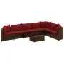 Set sofás de jardín 8 piezas y cojines ratán sintético marrón de , Conjuntos de jardín - Ref: Foro24-3308389, Precio: 486,96 ...