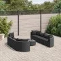 Set de sofás de jardín con cojines 9 pzas ratán sintético negro de , Conjuntos de jardín - Ref: Foro24-3308427, Precio: 640,7...