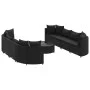 Set de sofás de jardín con cojines 9 pzas ratán sintético negro de , Conjuntos de jardín - Ref: Foro24-3308427, Precio: 640,7...