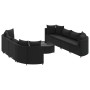 Set de sofás de jardín con cojines 9 pzas ratán sintético negro by , Garden sets - Ref: Foro24-3308427, Price: 651,43 €, Disc...