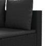 Gartensofagarnitur mit 9-teiligen Kissen aus schwarzem Kunststoffrattan von , Gartensets - Ref: Foro24-3308427, Preis: 653,81...