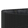 Gartensofagarnitur mit 9-teiligen Kissen aus schwarzem Kunststoffrattan von , Gartensets - Ref: Foro24-3308427, Preis: 653,81...