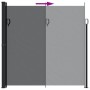 Toldo lateral retráctil negro 200x300 cm by , Umbrellas - Ref: Foro24-4004354, Price: 110,53 €, Discount: %