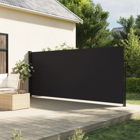 Toldo lateral retráctil negro 180x500 cm by , Umbrellas - Ref: Foro24-4004444, Price: 123,40 €, Discount: %