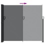 Toldo lateral retráctil negro 180x500 cm by , Umbrellas - Ref: Foro24-4004444, Price: 123,40 €, Discount: %