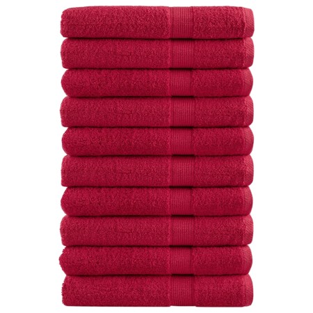 Premium-Handtücher SOLUND, 10 Stück, rot, 100x200 cm, 600 g/m². von , Handtücher - Ref: Foro24-137415, Preis: 233,88 €, Rabat...