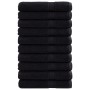 Saunatücher SOLUND 10 Stück schwarz 80x200 cm 600 g/m² von , Handtücher - Ref: Foro24-137436, Preis: 182,92 €, Rabatt: %