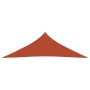 Toldo de vela HDPE terracota 160 g/m² 3,5x3,5x4,9 m