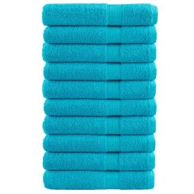 Saunatücher SOLUND 10 Stück türkis 80x200 cm 600 g/m² von , Handtücher - Ref: Foro24-137460, Preis: 178,92 €, Rabatt: %