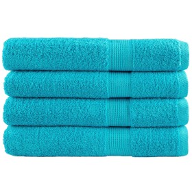 Toallas premium SOLUND 4 unidades turquesa 100x200 cm 600 gsm by , Towels - Ref: Foro24-137462, Price: 112,43 €, Discount: %