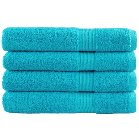Premium-Handtücher SOLUND, 4 Stück, türkis, 100x200 cm, 600 g/m². von , Handtücher - Ref: Foro24-137462, Preis: 112,43 €, Rab...