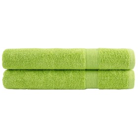 Toallas de sauna SOLUND 2 uds verde manzana 80x200 cm 600 gsm de , Toallas - Ref: Foro24-137506, Precio: 47,03 €, Descuento: %