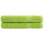Toallas de sauna SOLUND 2 uds verde manzana 80x200 cm 600 gsm de , Toallas - Ref: Foro24-137506, Precio: 47,03 €, Descuento: %