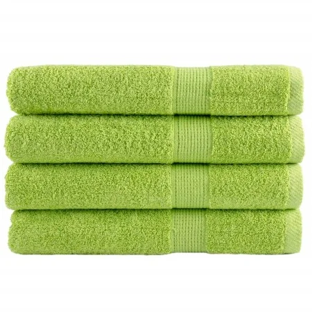 Toallas premium SOLUND 4 uds verde manzana 100x200 cm 600 gsm de , Toallas - Ref: Foro24-137510, Precio: 95,65 €, Descuento: %