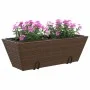 Jardineras con ganchos 2 unidades ratán sintético marrón by , Pots and planters - Ref: Foro24-366399, Price: 61,44 €, Discoun...