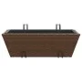 Jardineras con ganchos 2 unidades ratán sintético marrón by , Pots and planters - Ref: Foro24-366399, Price: 61,44 €, Discoun...