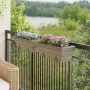 Jardineras con ganchos 2 unidades ratán sintético gris by , Pots and planters - Ref: Foro24-366400, Price: 62,84 €, Discount: %