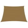 Taupe gray HDPE sail awning 160 g/m² 3/4x2 m by vidaXL, Umbrellas - Ref: Foro24-311433, Price: 19,43 €, Discount: %