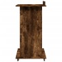 Atril con ruedas y cajón madera roble ahumado 55x55x107 cm de , Escritorios - Ref: Foro24-848028, Precio: 131,12 €, Descuento: %