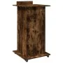 Rollwagen-Ständer mit Schublade aus geräucherter Eiche, 55x55x107 cm. von , Schreibtische - Ref: Foro24-848028, Preis: 127,55...