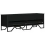TV-Möbel aus schwarzem Ingenieurholz 122x34x41 cm von , TV-Möbel - Ref: Foro24-848579, Preis: 72,19 €, Rabatt: %
