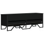 TV-Möbel aus schwarzem Ingenieurholz 122x34x41 cm von , TV-Möbel - Ref: Foro24-848579, Preis: 73,08 €, Rabatt: %