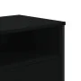 TV-Möbel aus schwarzem Ingenieurholz 122x34x41 cm von , TV-Möbel - Ref: Foro24-848579, Preis: 72,19 €, Rabatt: %
