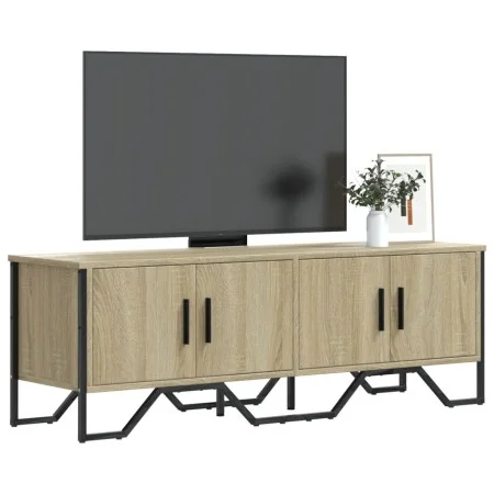 TV-Möbel aus Sonoma-Eichenfurnierholz, 122x34x41 cm. von , TV-Möbel - Ref: Foro24-848585, Preis: 61,66 €, Rabatt: %