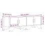 Mueble de TV madera de ingeniería gris sonoma 122x34x41 cm de , Muebles TV - Ref: Foro24-848587, Precio: 66,19 €, Descuento: %
