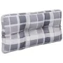 Cojín para sofá de palets tela a cuadros gris 70x40x12 cm de , Cojines para sillas y sofás - Ref: Foro24-360593, Precio: 22,1...