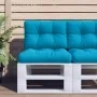Cojín para sofá de palets de tela azul claro 50x40x12 cm by , Cushions for chairs and sofas - Ref: Foro24-360539, Price: 19,1...
