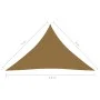 Taupe gray HDPE sail awning 160 g/m² 4x4x5.8 m by vidaXL, Umbrellas - Ref: Foro24-311424, Price: 26,78 €, Discount: %