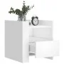 Mesita de noche madera de ingeniería blanco 45x50x50 cm by , Nightstands - Ref: Foro24-848276, Price: 63,95 €, Discount: %