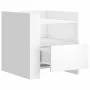 Mesita de noche madera de ingeniería blanco 45x50x50 cm by , Nightstands - Ref: Foro24-848276, Price: 63,95 €, Discount: %