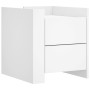 Mesita de noche madera de ingeniería blanco 45x50x50 cm by , Nightstands - Ref: Foro24-848283, Price: 57,29 €, Discount: %