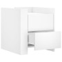 Mesita de noche madera de ingeniería blanco 45x50x50 cm by , Nightstands - Ref: Foro24-848283, Price: 57,29 €, Discount: %