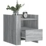 Mesita de noche madera de ingeniería gris Sonoma 45x50x50 cm de , Mesitas de noche - Ref: Foro24-848281, Precio: 56,06 €, Des...