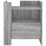 Mesita de noche madera de ingeniería gris Sonoma 45x50x50 cm by , Nightstands - Ref: Foro24-848281, Price: 56,76 €, Discount: %