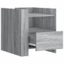 Mesita de noche madera de ingeniería gris Sonoma 45x50x50 cm de , Mesitas de noche - Ref: Foro24-848281, Precio: 56,06 €, Des...