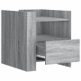 Mesita de noche madera de ingeniería gris Sonoma 45x50x50 cm by , Nightstands - Ref: Foro24-848281, Price: 56,76 €, Discount: %