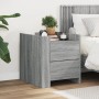 Mesita de noche madera de ingeniería gris Sonoma 45x50x50 cm by , Nightstands - Ref: Foro24-848288, Price: 58,08 €, Discount: %