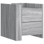 Mesita de noche madera de ingeniería gris Sonoma 45x50x50 cm by , Nightstands - Ref: Foro24-848288, Price: 58,08 €, Discount: %