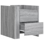 Mesita de noche madera de ingeniería gris Sonoma 45x50x50 cm by , Nightstands - Ref: Foro24-848288, Price: 58,08 €, Discount: %