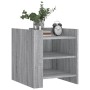 Mesita de noche madera de ingeniería gris Sonoma 45x50x50 cm de , Mesitas de noche - Ref: Foro24-848295, Precio: 46,55 €