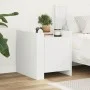 Mesita de noche madera de ingeniería blanco 45x50x50 cm de , Mesitas de noche - Ref: Foro24-848297, Precio: 41,19 €, Descuent...