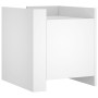 Nachttisch aus weißem Ingenieurholz 45x50x50 cm von , Nachttische - Ref: Foro24-848297, Preis: 41,68 €, Rabatt: %