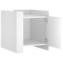 Nachttisch aus weißem Ingenieurholz 45x50x50 cm von , Nachttische - Ref: Foro24-848297, Preis: 41,68 €, Rabatt: %