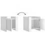 Nachttisch aus weißem Ingenieurholz 45x50x50 cm von , Nachttische - Ref: Foro24-848297, Preis: 41,68 €, Rabatt: %