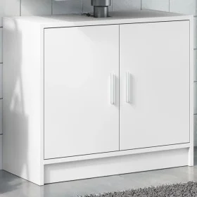 Waschbeckenunterschrank aus weißem Ingenieurholz 63x29x55 cm. von , Badezimmermöbel - Ref: Foro24-848094, Preis: 49,71 €, Rab...